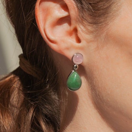 Серьги Possebon Q. Rose, Q. Verde, A0738.7.17 S фото 4